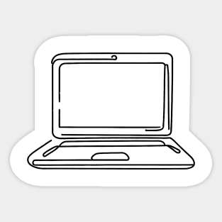 Laptop Doodle Sticker